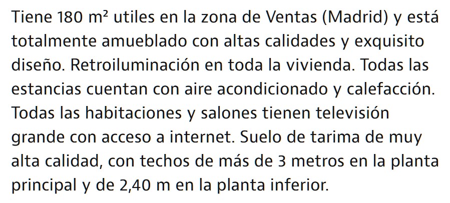 Semisotano de alto standing en barrio obrero por 5990€/mes