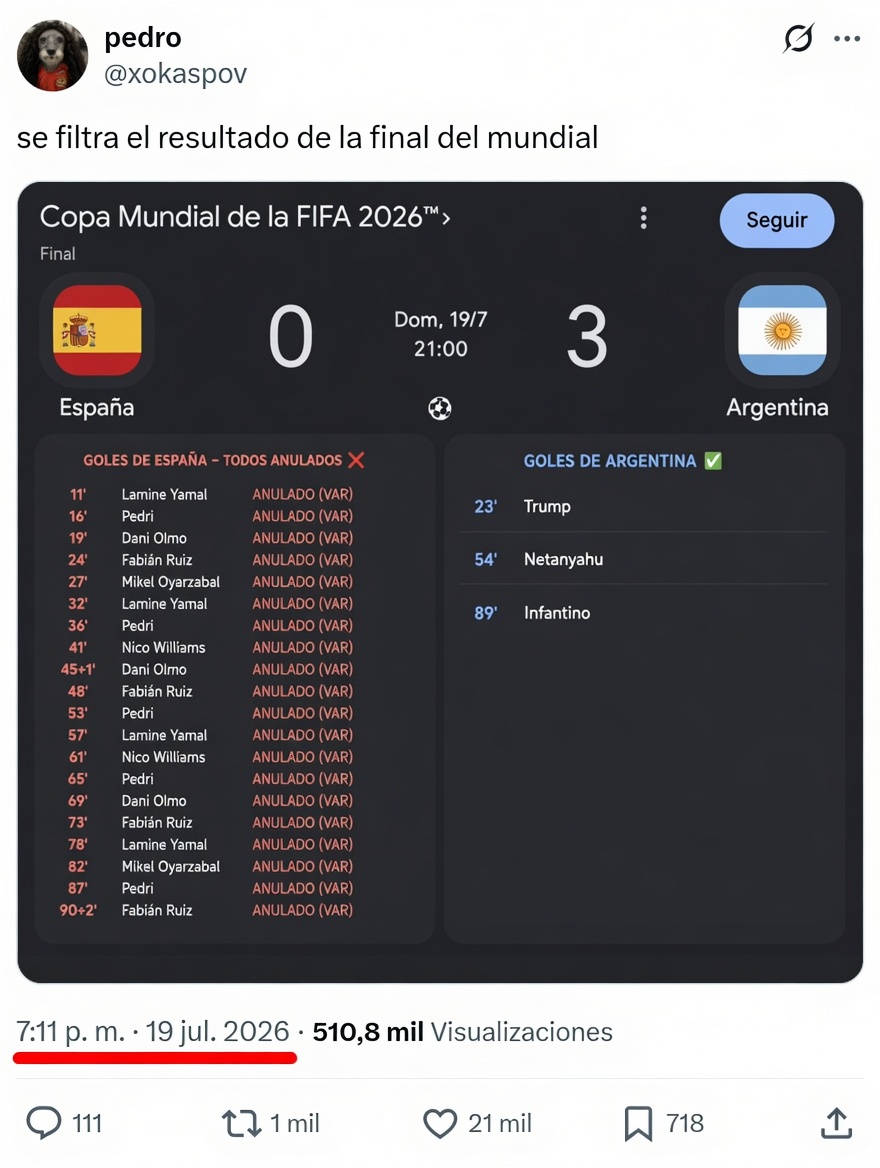 Al final resultó no ser un meme.
