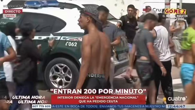 "Entran 200 por minuto".