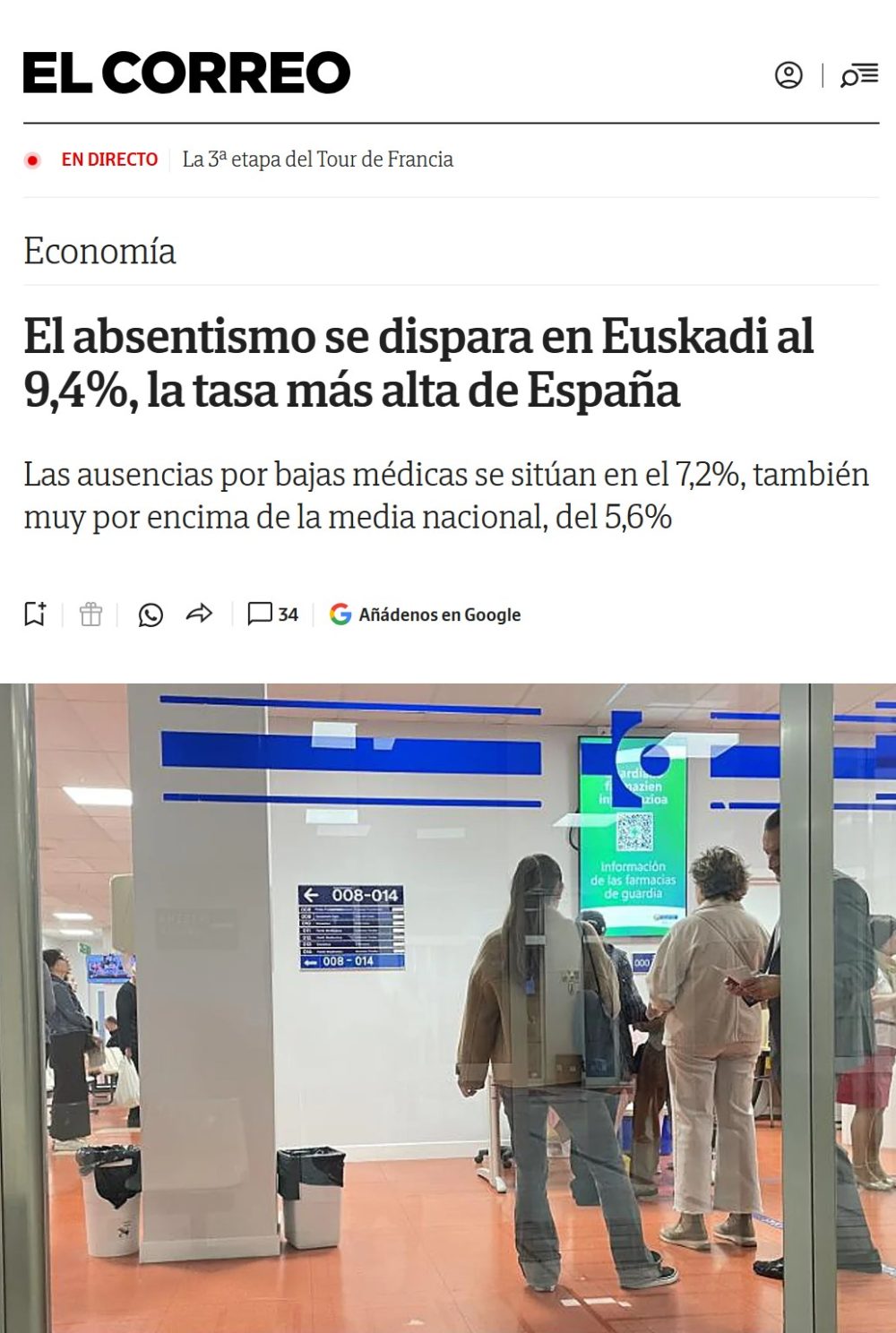 Epidemia de cuentismo: 1 de cada 10 vascos está de baja.