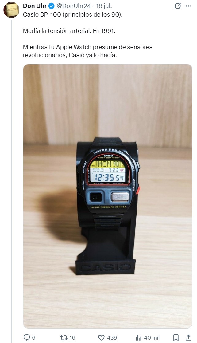 Entre 1980 y 2000, los japoneses decidieron que el reloj podía ser cualquier cosa: televisión, cámara, mando a distancia, tensiómetro, ordenador.