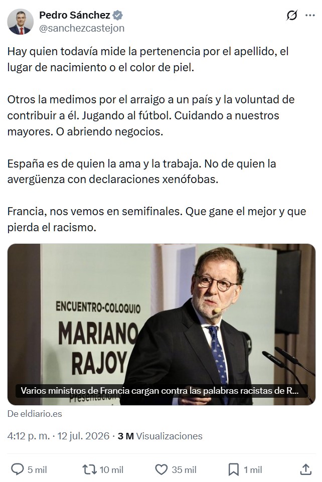 Es como si estuviéramos en guerra sin saberlo y nos estuviera gobernando nuestro enemigo.
