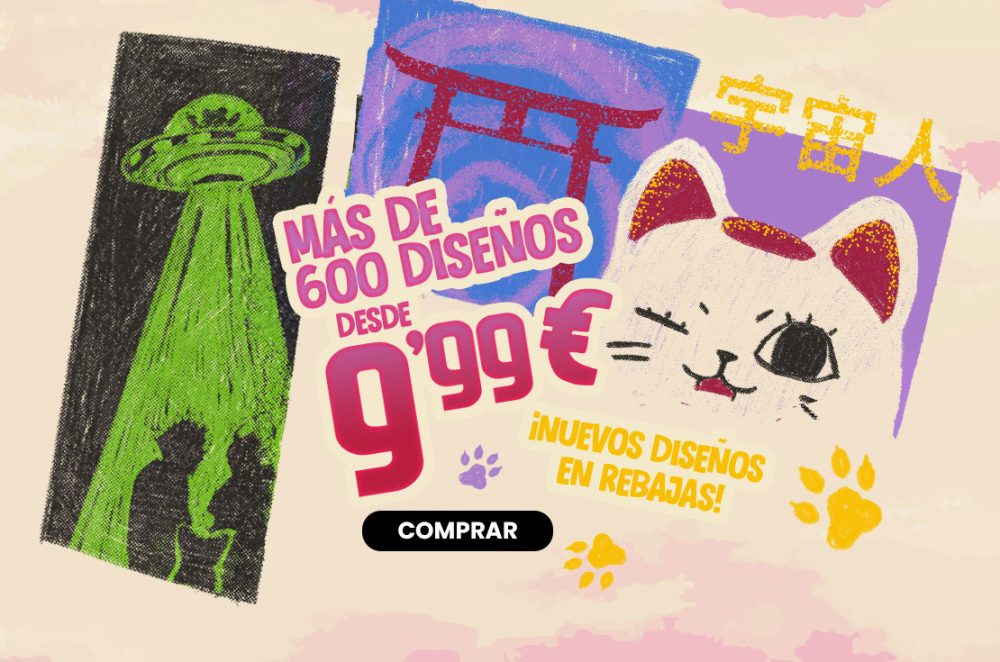 Mas de 600 diseños por 9,99€ en Pampling