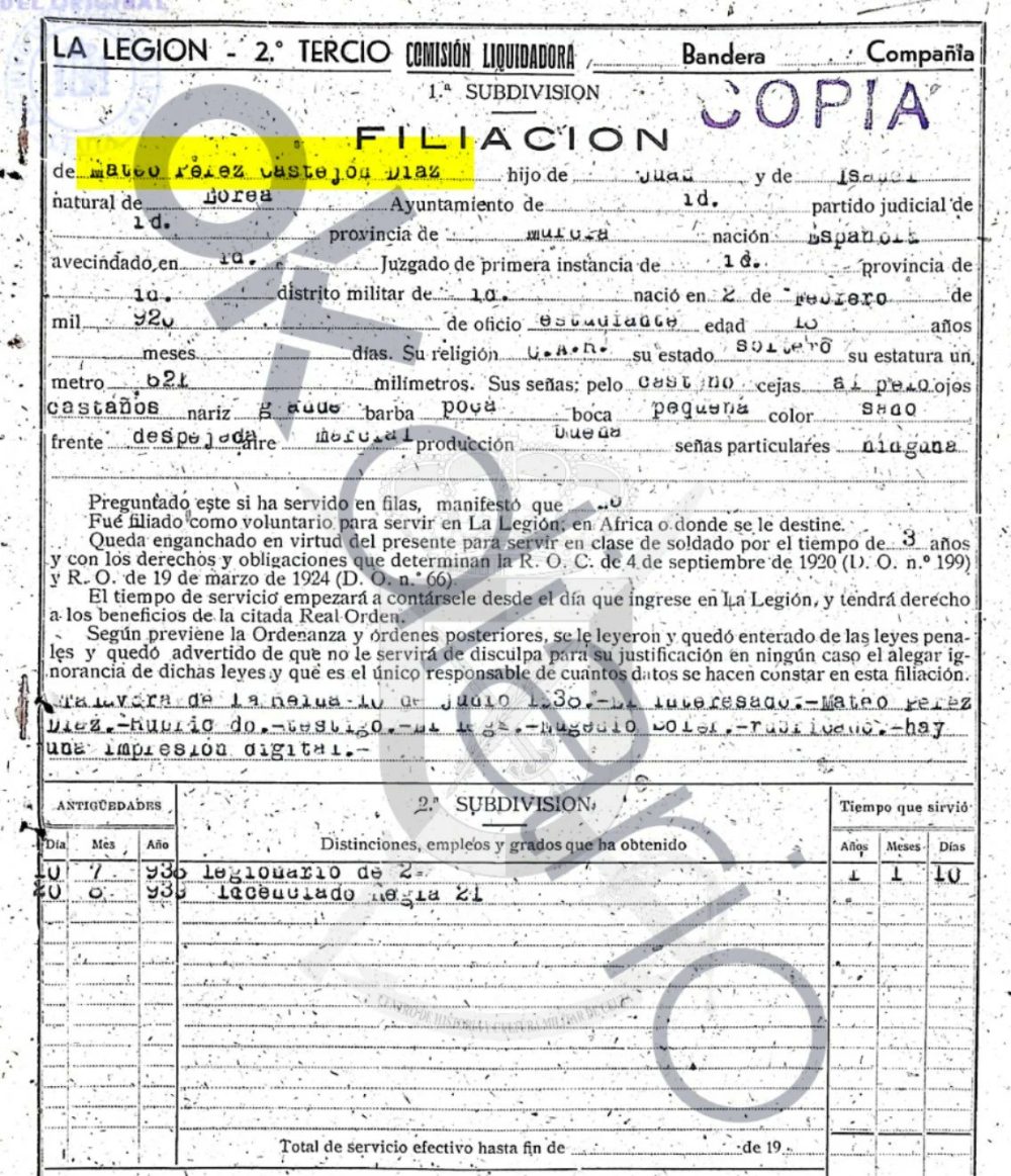 Hoy es un buen día para recordar que el abuelo de Sánchez desertó del ejército republicano, se pasó al de Franco y acabó siendo condecorado.