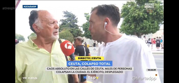 "Pedro Sánchez es un sinvergüenza y un hijodep..." (le quitan el micro).