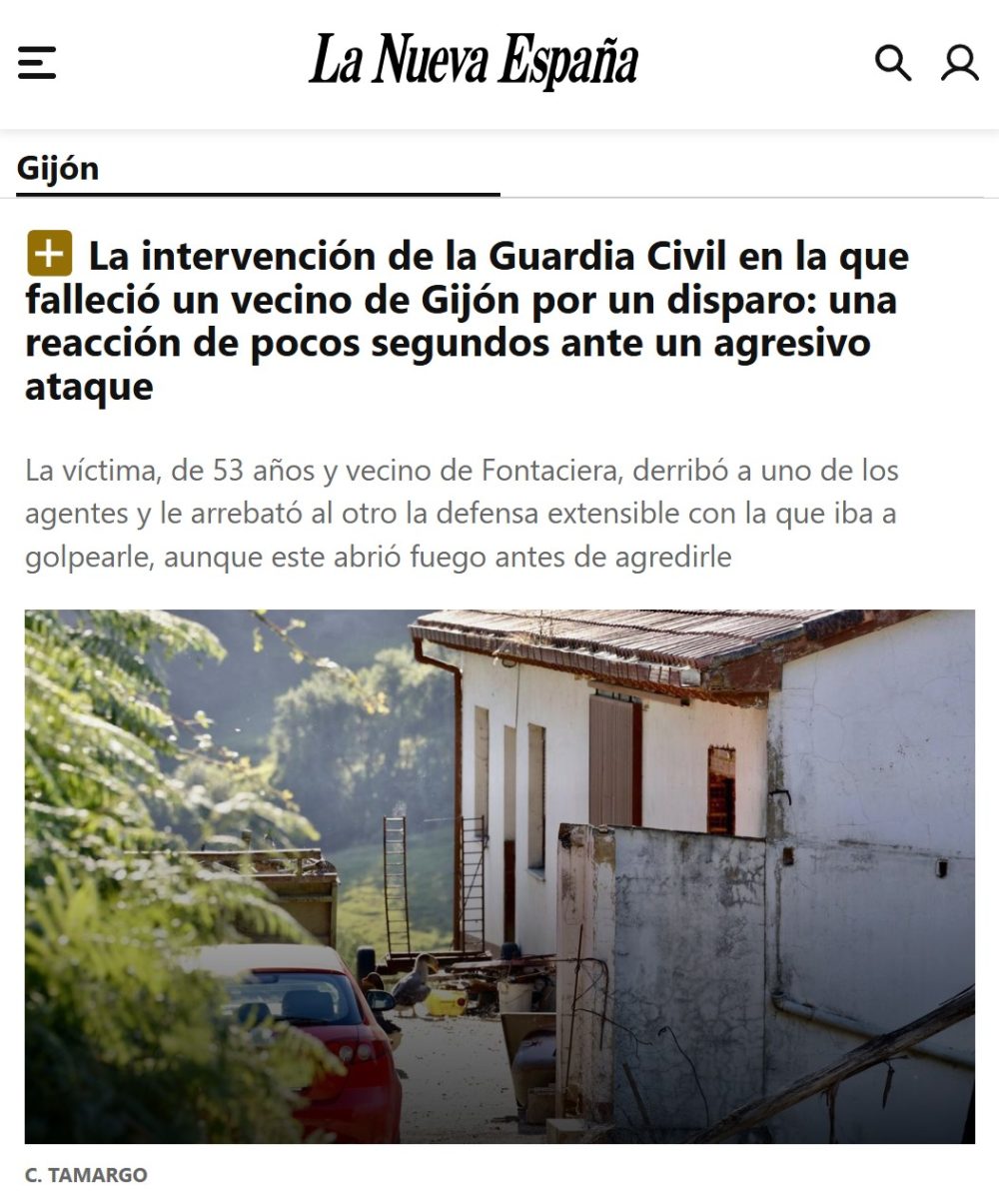 Van apareciendo más datos sobre el uso del arma de fuego por un guardia civil en su primer servicio policial.