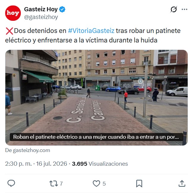 Una tía que va vestida con un delantal critica la estética vasca.