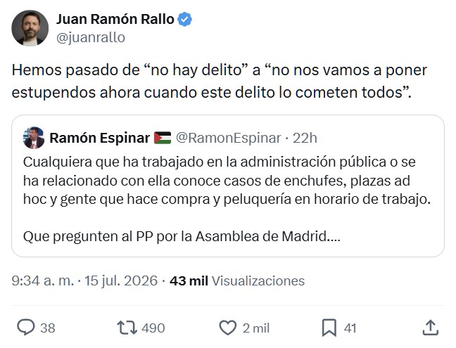 Son solo unos hilillosh de corrupción...
