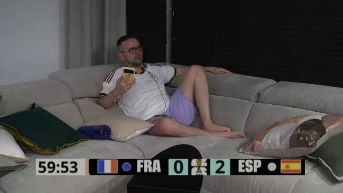 El Xokas sufre un ataque de fіmosis durante la semifinal España - Francia.