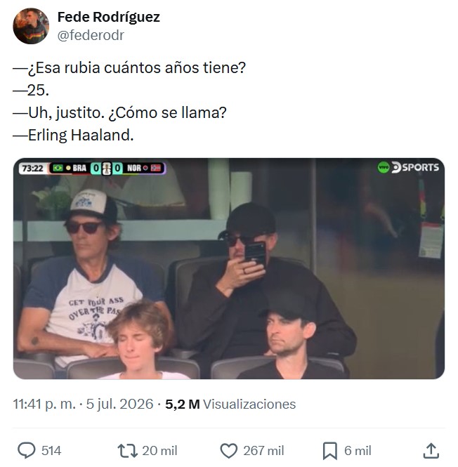 DiCaprio viendo el mundial.