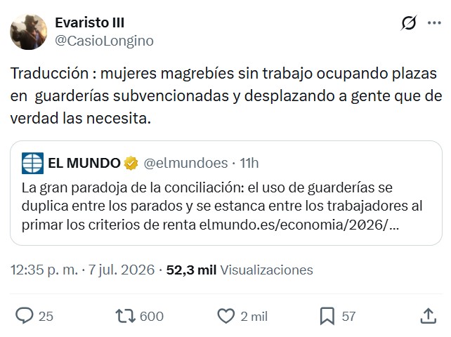 Pagar impuestos para pagarle la guardería a gente que está en paro.