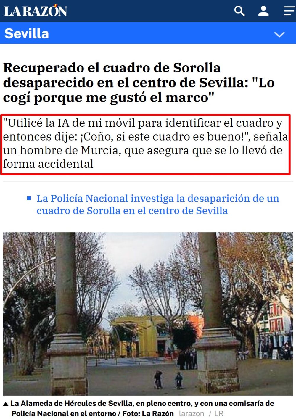 Un tipo ha descubierto que tenía un cuadro de Sorolla gracias a la IA.