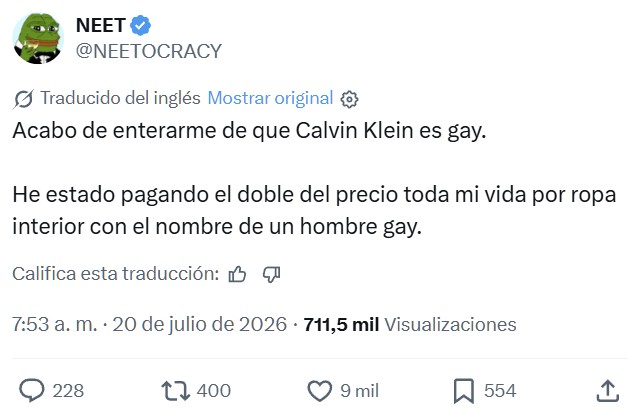 Oh no, ¿Un creador de moda gay?