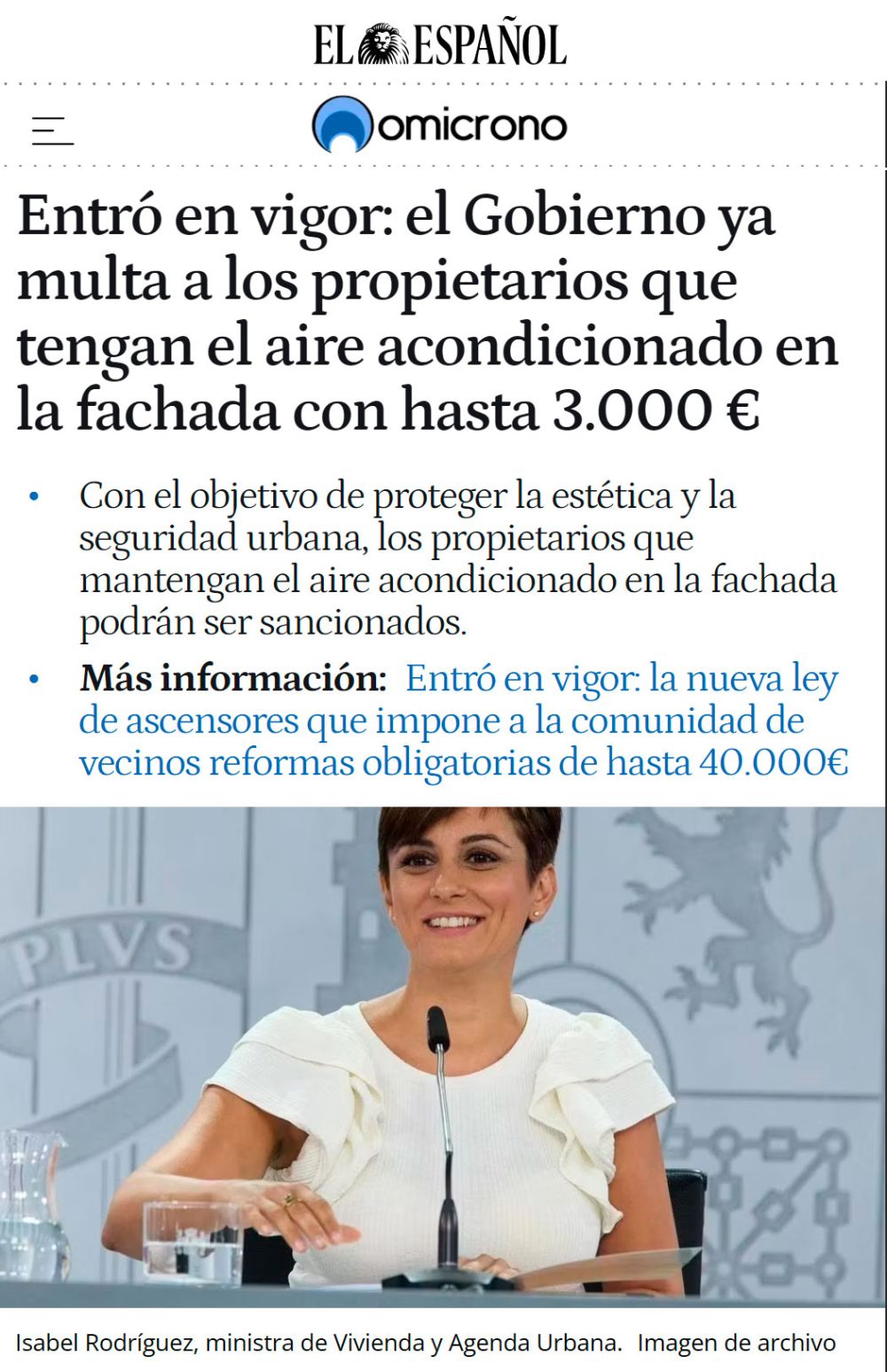 España comienza a multar por tener el aire acondicionado en la fachada: sanciones de hasta 3.000 euros