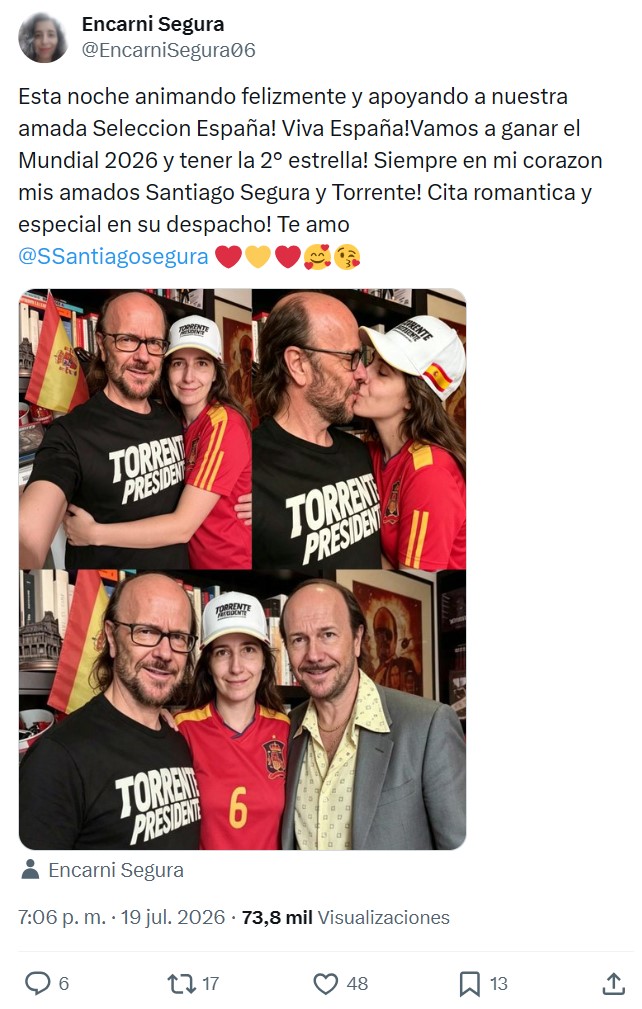 Os presento a Encarni "Segura". La mayor fan de Santiago Segura.