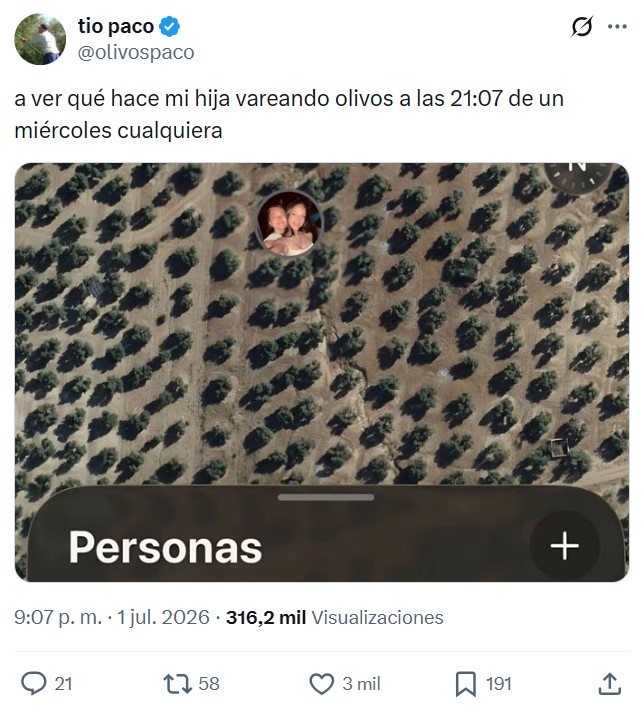 A ella sí que la están vareando...