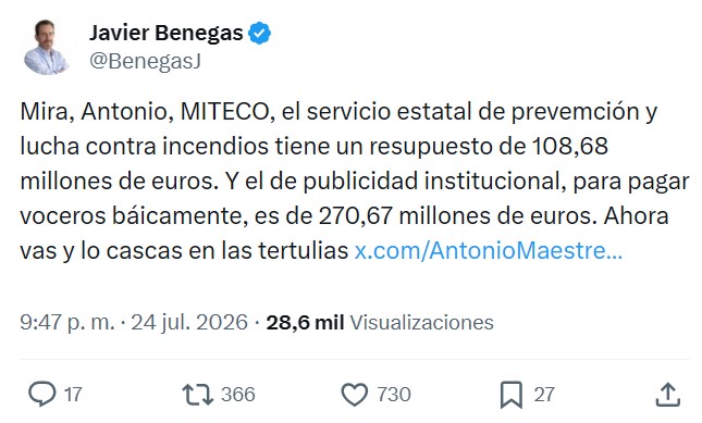 Recaudación de impuestos en máximos históricos y de nuevo el mismo problema: falta de inversión en prevención.
