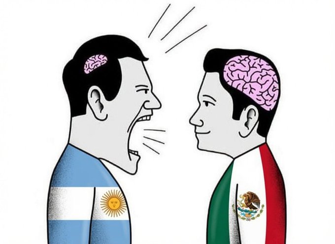 Un grupo de aficionados argentinos comenzó a insultar y hostigar a un señor por llevar el la camiseta de México.