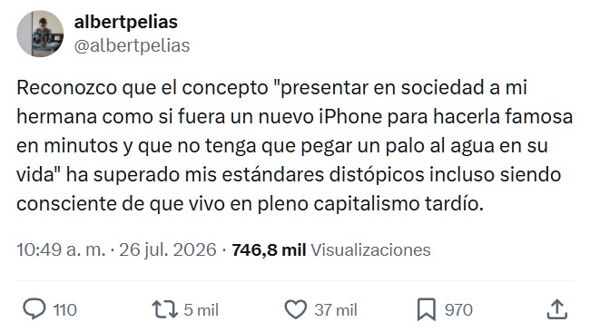 El face reveal de la hermana menor de Marta Díaz y Alphasniper en ‘La Velada del Año 6’.