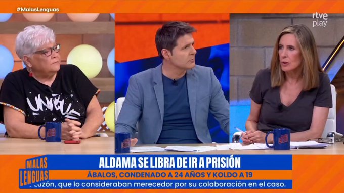 Cuando Jesús Cintora cortó a Marta Gómez Montero gritando "¡Bulos, no!" por decir que Aldama colaboró con la justicia.