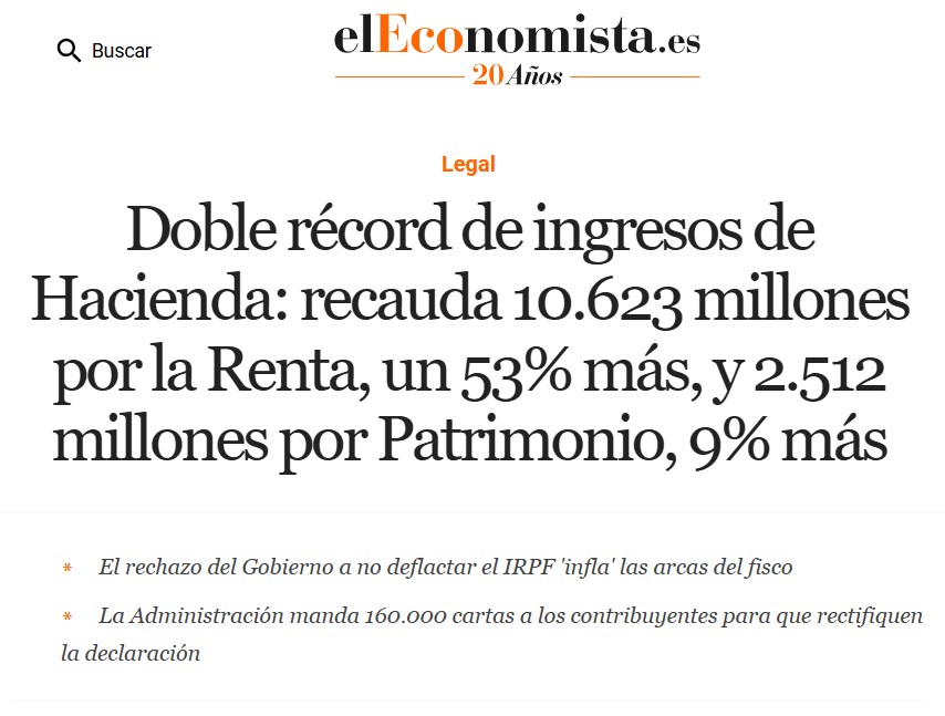 ¿Alguien ha notado que la mayor recaudación de Hacienda haya repercutido en algo bueno en su día a día?