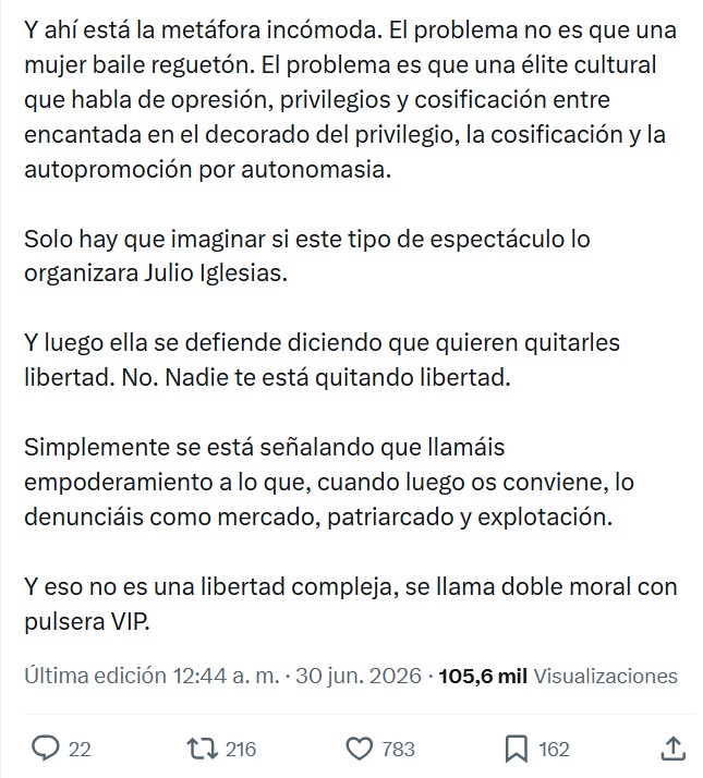"Lo que molesta es que las mujeres habitemos espacios de contradicción".
