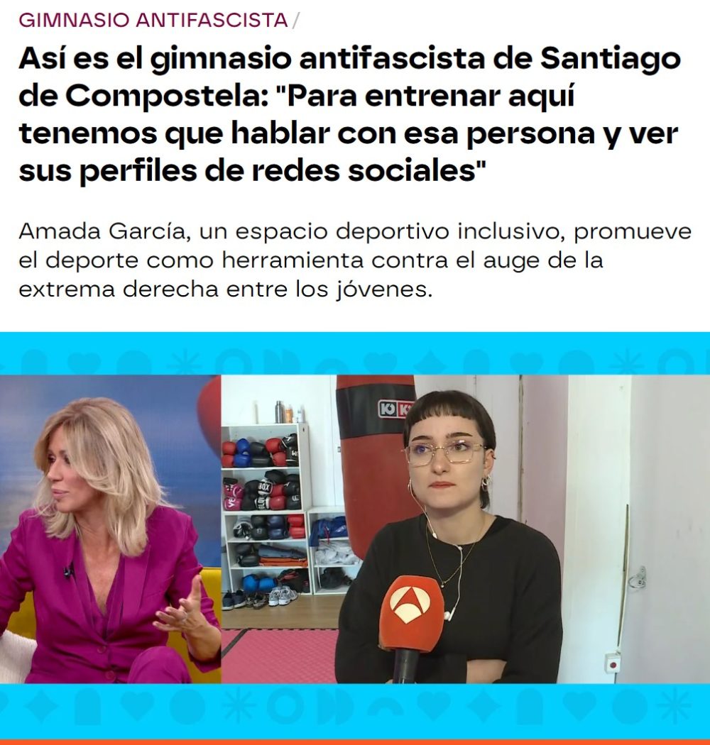 ¿Vosotros cuando vais al gimnasio lo primero que hacéis es preguntar si hay fascіstas? Los del flequillo-hacha sí.