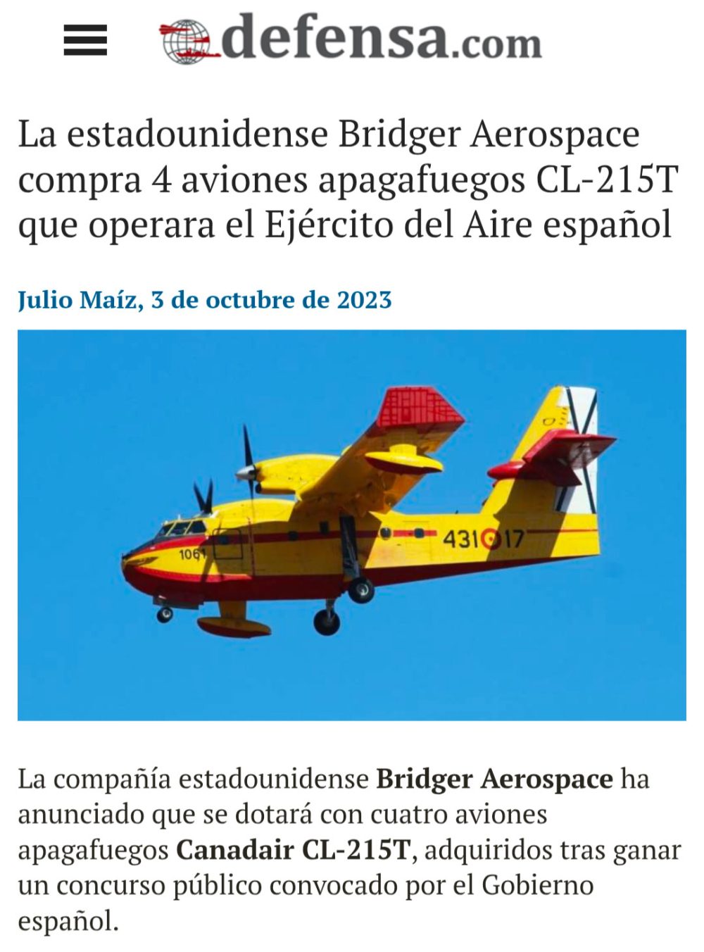 ¿Por qué de repente tenemos tan pocos aviones antiincendios?