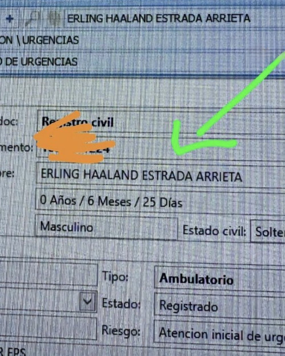 Erling Haaland Estrada Arrieta.