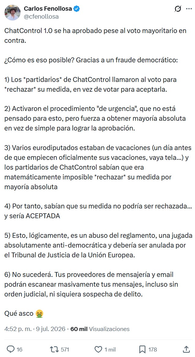 Va a la votación sin saber lo que hay que votar por que no esta nunca.