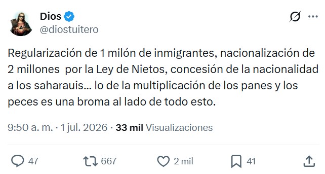 Pedro Sánchez es la viva imagen de Jesucristo.