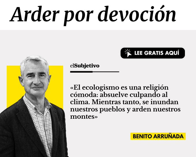 “Cuando el «calentamiento global» pasó a llamarse «cambio climático», el credo quedó blindado contra los hechos: sequía o inundación, frío o calor, vendaval o calma, todo lo confirma. Una hipótesis compatible con cualquier evidencia podrá ser muchas cosas, pero no es ciencia".
