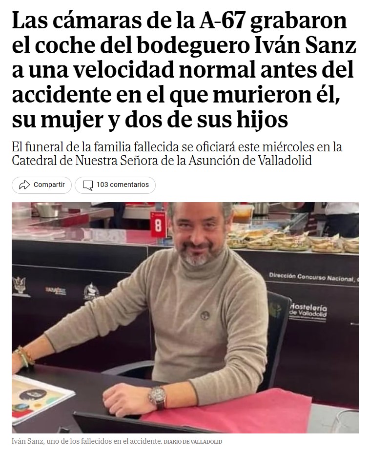 Mismo punto kilométrico.