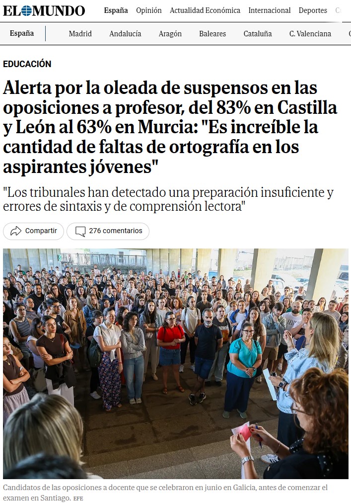 Ojo, oposiciones a PROFESOR.