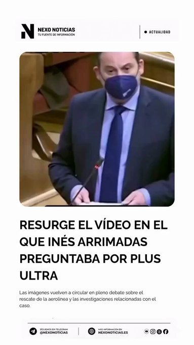 Inés Arrimadas preguntando por el rescate de Plus Ultra durante la pandemia.