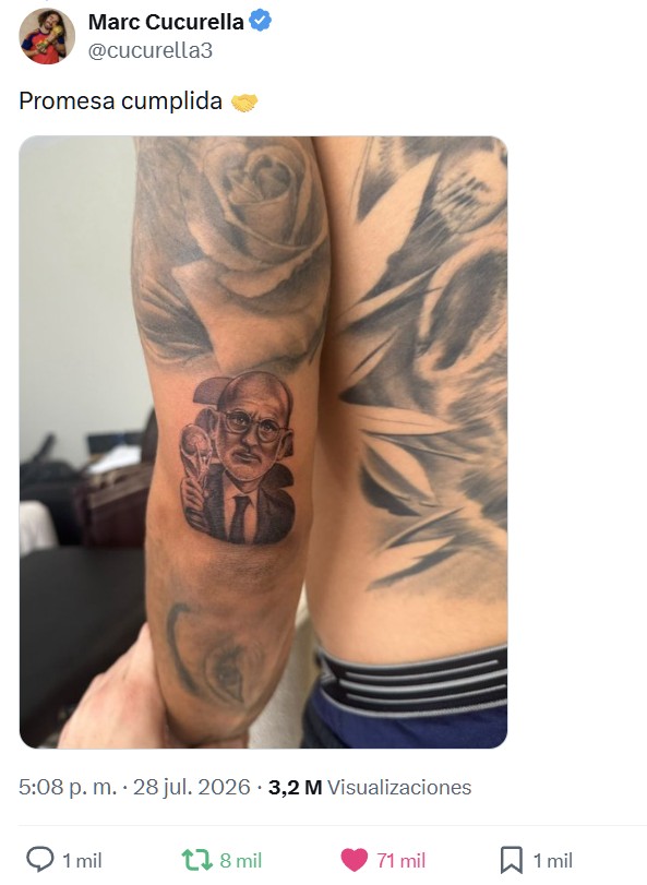Cucurella cumple su promesa.