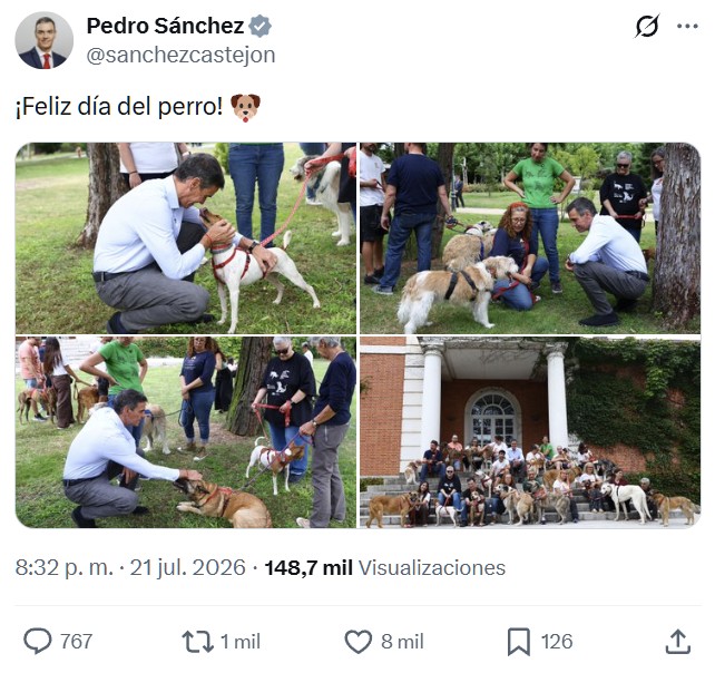 A Perro aún le queda sentido del humor.