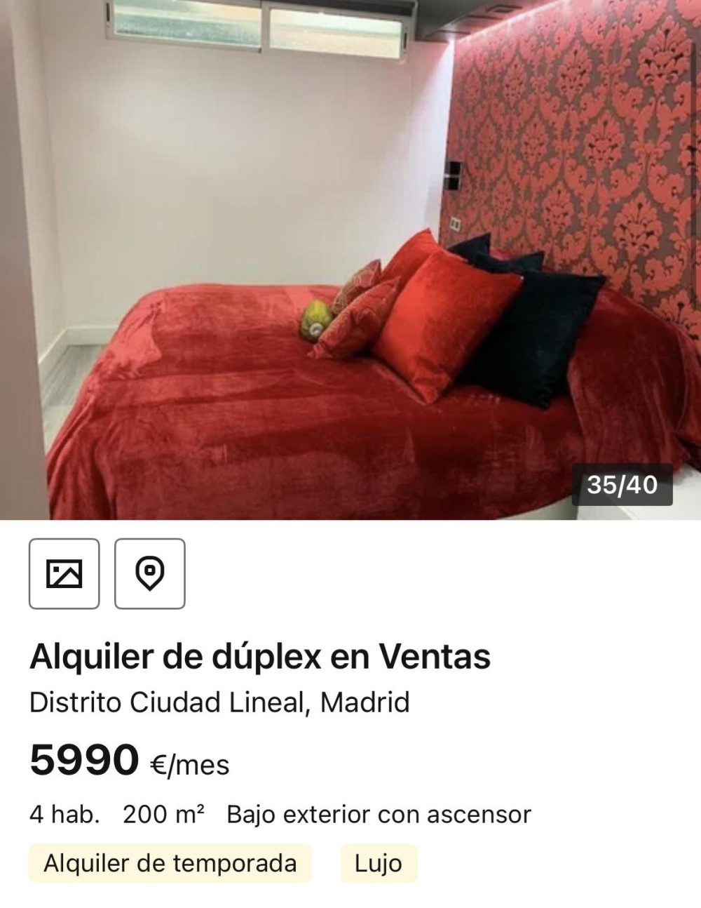 Semisotano de alto standing en barrio obrero por 5990€/mes