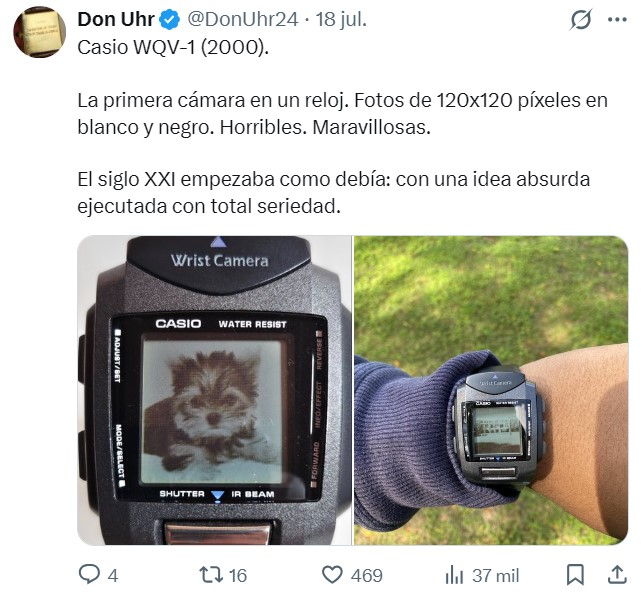 Entre 1980 y 2000, los japoneses decidieron que el reloj podía ser cualquier cosa: televisión, cámara, mando a distancia, tensiómetro, ordenador.