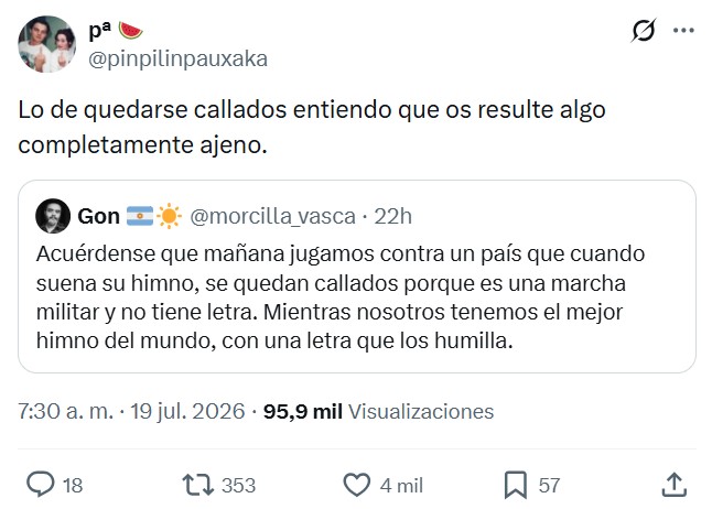 Este hombre está alardeando de que su MADRE haya ampliado 9500 dólares el crédito de su tarjeta para poder ver la final.