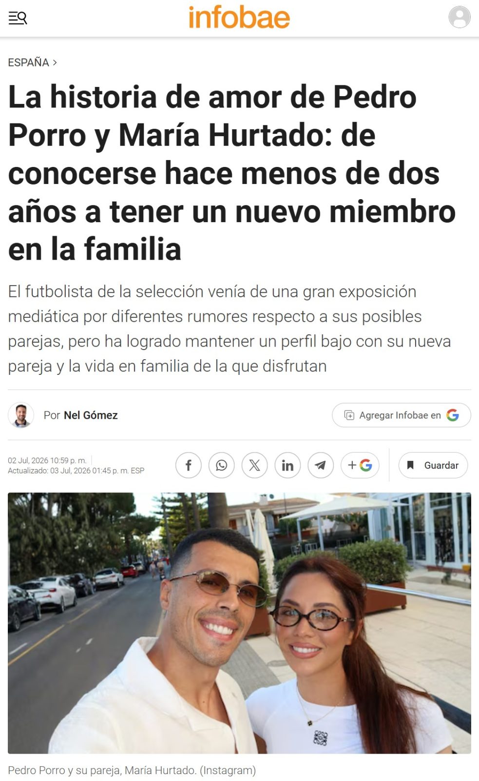 Porro se casa con María.