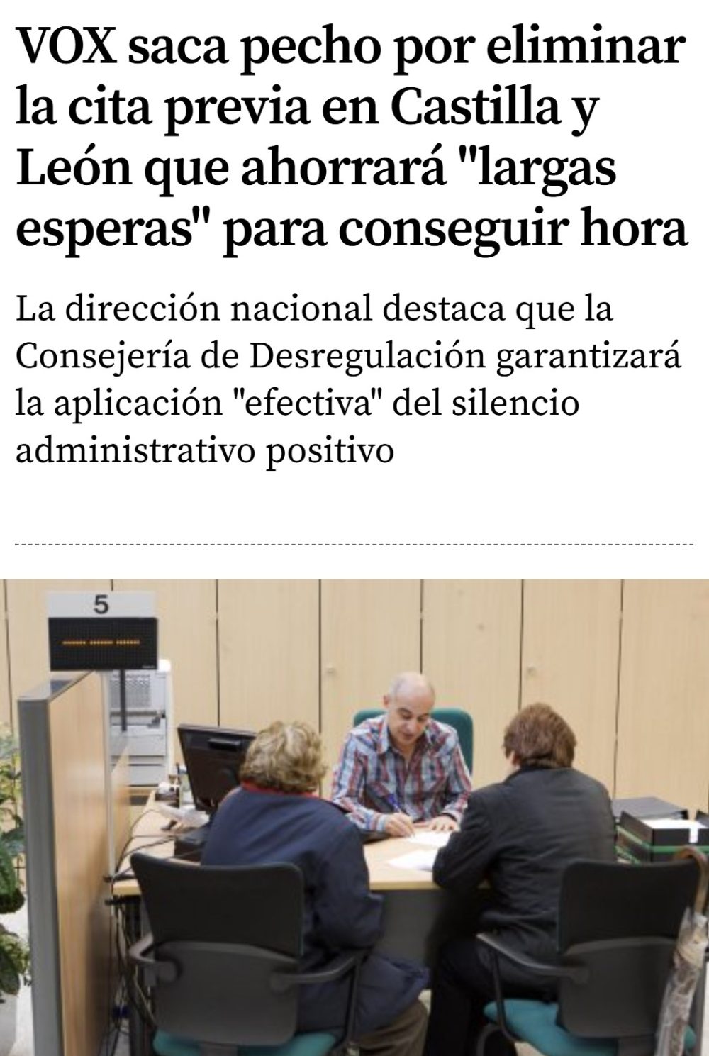 El sistema de cita previa es un absoluto fracaso que solo ha servido para crear mafias que revenden las citas y dejar a los ciudadanos desatendidos.
