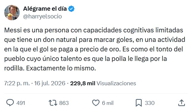 Messi tiene un don.