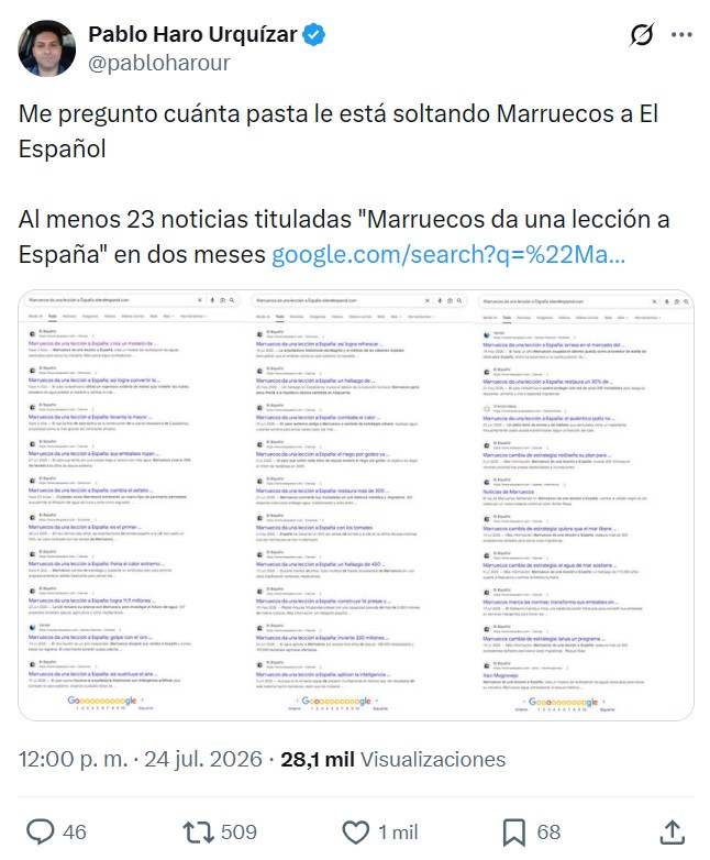 El Español y su curiosa admiración por Marruecos.