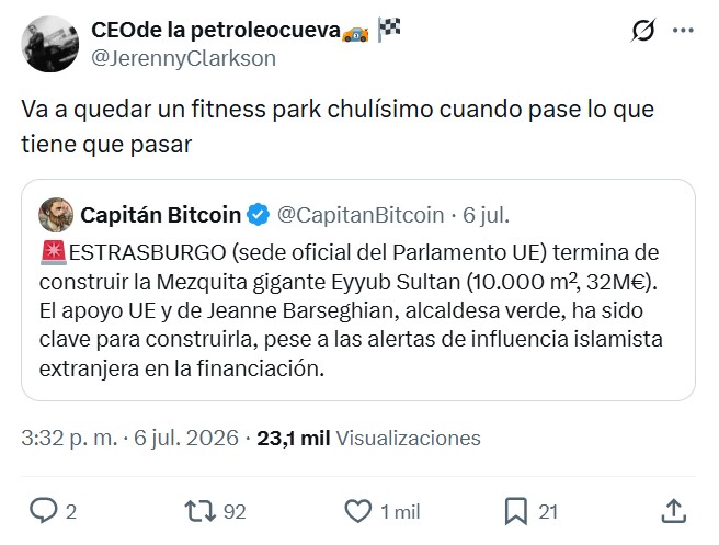 ESTRASBURGO (sede oficial del Parlamento UE) termina de construir la Mezquita gigante Eyyub Sultan (10.000 m², 32M€). El apoyo UE y de Jeanne Barseghian, alcaldesa verde, ha sido clave para construirla, pese a las alertas de influencia islamista extranjera en la financiación.