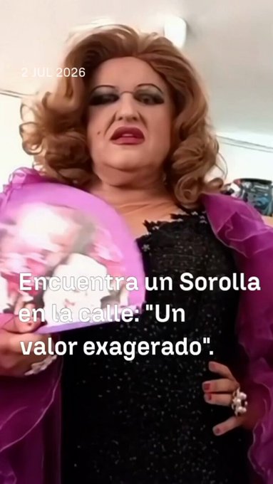 Andrés hoy se convierte en "Lola Montiel" para contar la historia detrás del cuadro perdido de Sorolla