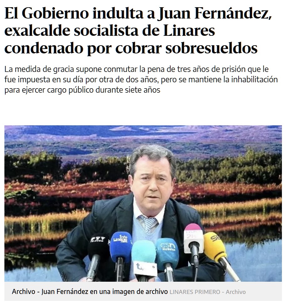Vicente Vallés: "No podían meter a Laura Borrás en la amnistía, y Moncloa ha decretado indulto para que no entre en prisión. También ha indultado a Juan Fernández, alcalde socialista de Linares, condenado por malversación. Moncloa no ha informado de nada".