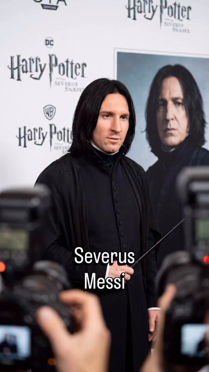 Harry Potter pero con personajes del fútbol.