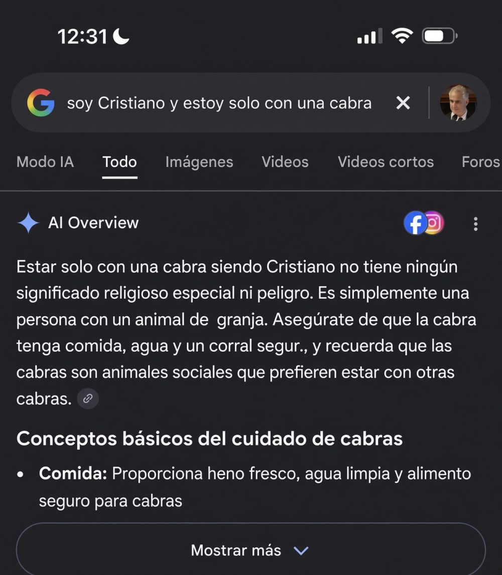 Soy musulmán y estoy solo con una cabra: "evita cualquier acto ilícito o vergonzoso con ella, y recuerda que Dios siempre ve tus acciones"
