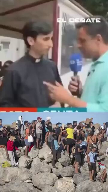 Reportero entrevista a un cura pensando que defenderá a los "pobres inmigrantes" de Ceuta y... se va de vacío.